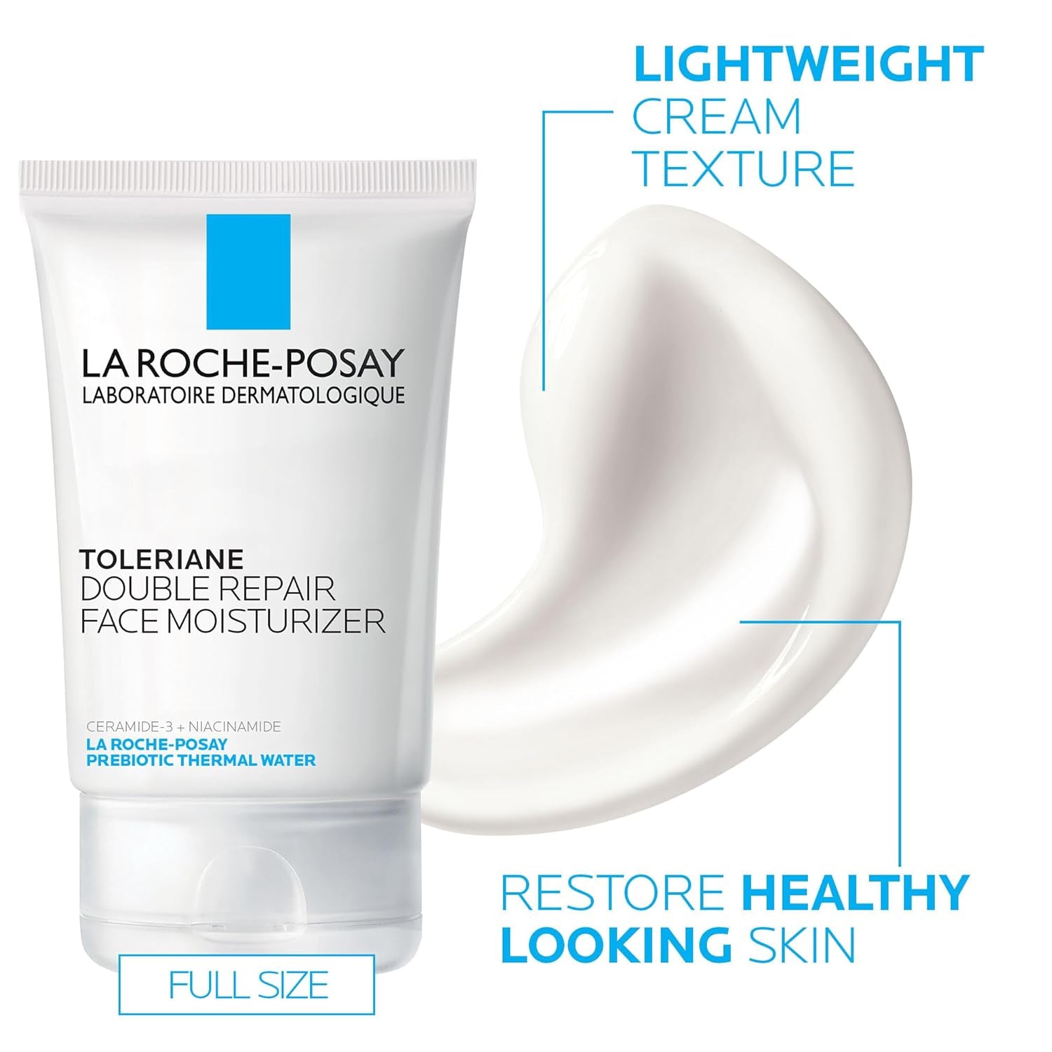 La Roche-Posay Toleraine Skin Care Set, Double Repair Face Moisturizer 100Ml & Purifying Foaming Facial Cleanser 50Ml, Oil Free Moisturizer & Face Wash for Oily Skin, Formulated with Niacinamide