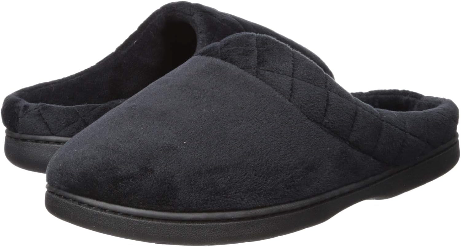 Women'S Memory Foam Indoor Outdoor Darcy Velour Clog House Slipper with Wide Widths